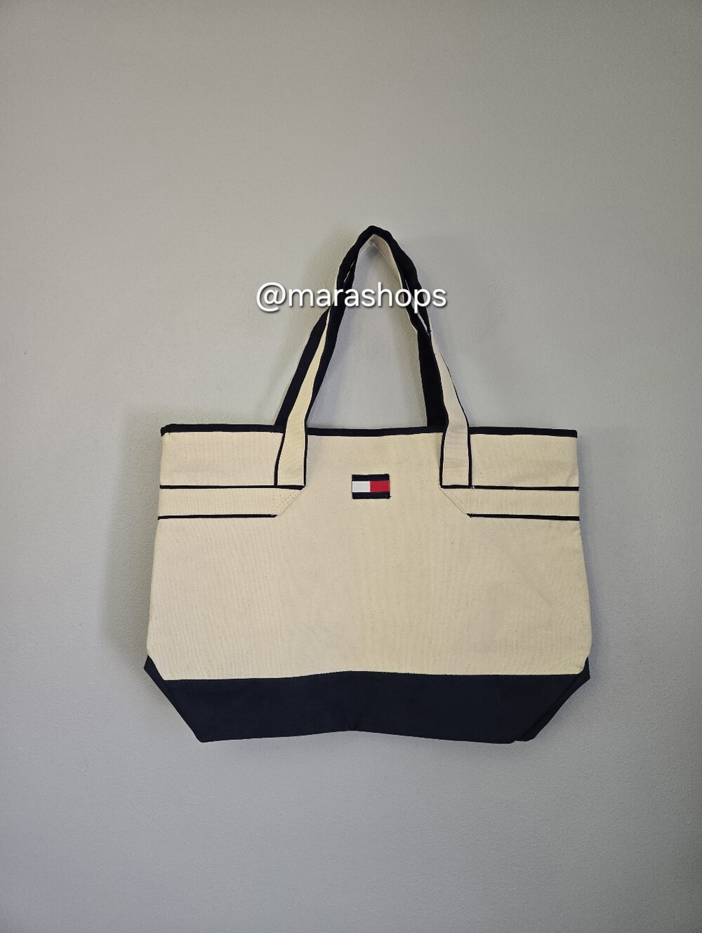 Vintage Tommy Hilfilger Canvas Tote Bag